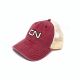 CN - Red washed cotton twill cap