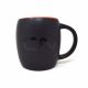 CN- Black barrel ceramic mug 18oz