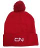 CN Cuff beanie w/pompom