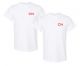Pack of 2 White t-shirts with red CN logo