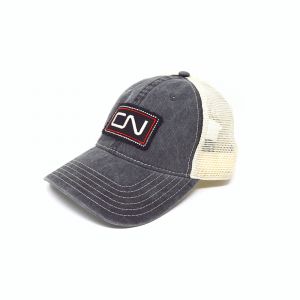 CN - Black washed cotton twill cap