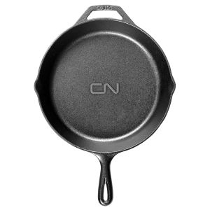 Lodge 10.25" cast iron skillet with CN logo 