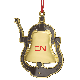 CN Bell Ornament 3'' pewter