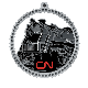 CN 6060 steam locomotive Ornament 3'' Pewter 