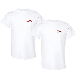 Pack of 2 White t-shirts with red CN logo