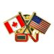 CAN/US Flags with CN lapel pin